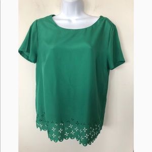 J. Crew Green Top
